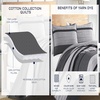 image:imageNautica  Standard Quilted Sham Reversible Cotton Bedding 20 x 26Swale Navy