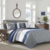 image:imageNautica  Standard Quilted Sham Reversible Cotton Bedding 20 x 26Swale Navy