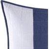 image:imageNautica  Standard Quilted Sham Reversible Cotton Bedding 20 x 26Swale Navy