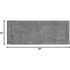 image:imageNautica  Tufted Cotton Bath Runner Soft amp Absorbent Bath Rug 22 x 60Peniston Dark Grey