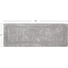image:imageNautica  Tufted Cotton Bath Runner Soft amp Absorbent Bath Rug 22 x 60Peniston Pastel Grey