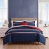 image:imageNautica  Twin Duvet Cover Set Soft Woven Cotton Bedding with a Breathable amp MediumWeight Feel 2Piece Bed Set with Matching Pillowcase Mineola NavyTwin