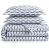 image:imageNautica  Twin Duvet Cover Set with Sham Soft amp Lightweight BeddingWoodblock Fish Blue