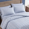 image:imageNautica  Twin Duvet Cover Set with Sham Soft amp Lightweight BeddingWoodblock Fish Blue