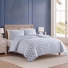 image:imageNautica  Twin Duvet Cover Set with Sham Soft amp Lightweight BeddingWoodblock Fish Blue