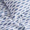 image:imageNautica  Twin Duvet Cover Set with Sham Soft amp Lightweight BeddingWoodblock Fish Blue