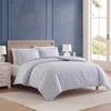 image:imageNautica  Twin Duvet Cover Set with Shams Cotton Button ClosureBeaux Stripe Blue