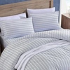 image:imageNautica  Twin Duvet Cover Set with Shams Cotton Button ClosureBeaux Stripe Blue