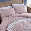 image:imageNautica  Twin Duvet Cover Set with Shams Cotton Button ClosureColeridge Stripe Red