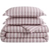 image:imageNautica  Twin Duvet Cover Set with Shams Cotton Button ClosureColeridge Stripe Red