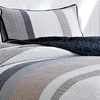 image:imageNautica  Twin Quilt Cotton Reversible Bedding Home Decor for All Seasons Tideway TanGrey TwinKing