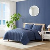 image:imageNautica  Twin Quilt Set Reversible Plaid Bedding with Matching Sham Lightweight for All Seasons Coastal Room Decor Rope Stitch BlueRope Stitch Blue