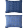 image:imageNautica  Twin Quilt Set Reversible Plaid Bedding with Matching Sham Lightweight for All Seasons Coastal Room Decor Rope Stitch BlueRope Stitch Blue