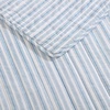image:imageNautica  Twin Reversible 100 Cotton Quilt Set with Coordinating ShamColeridge Stripe Light Blue