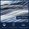 image:imageNautica  Twin Reversible 100 Cotton Quilt Set with Coordinating ShamDark BlueMedium Blue