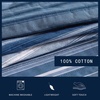 image:imageNautica  Twin Reversible 100 Cotton Quilt Set with Coordinating ShamDark BlueMedium Blue