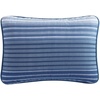 image:imageNautica  Twin Reversible 100 Cotton Quilt Set with Coordinating ShamDark BlueMedium Blue