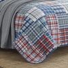 image:imageNautica  Twin Reversible 100 Cotton Quilt Set with Coordinating ShamRaeford BlueRedGreen