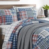 image:imageNautica  Twin Reversible 100 Cotton Quilt Set with Coordinating ShamRaeford BlueRedGreen