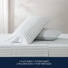 image:imageNautica  Twin Sheet Set with Fitted Sheet amp PillowcaseColeridge Stripe Green