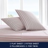 image:imageNautica  Twin Sheet Set with Fitted Sheet amp PillowcaseColeridge Stripe Red