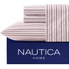 image:imageNautica  Twin Sheet Set with Fitted Sheet amp PillowcaseColeridge Stripe Red