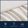 image:imageNautica  Twin Sheet Set with Fitted Sheet amp PillowcasePenny Pinstripe Brown