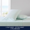 image:imageNautica  Twin Sheet Set with Fitted Sheet amp PillowcasePenny Pinstripe Green