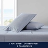 image:imageNautica  Twin Sheet Set with Fitted Sheet amp PillowcasePenny Pinstripe Navy