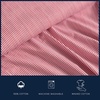 image:imageNautica  Twin Sheet Set with Fitted Sheet amp PillowcasePenny Pinstripe Red