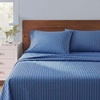 image:imageNautica  Twin Sheet Set with Fitted Sheet amp PillowcasesAlden Stripe Blue