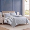 image:imageNautica  Twin Size Comforter Set with Matching ShamBlueWhiteGrey