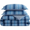 image:imageNautica  Twin Size Comforter Set with Matching ShamGilpin StripePenny Pinstripe Blue