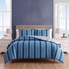 image:imageNautica  Twin Size Comforter Set with Matching ShamGilpin StripePenny Pinstripe Blue