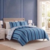 image:imageNautica  Twin Size Comforter Set with Matching ShamGilpin StripePenny Pinstripe Blue