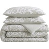 image:imageNautica  Twin Size Comforter Set with Matching ShamJacob Bay FloralPenny Pinstripe Green