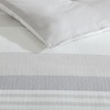 image:imageNautica  Twin Size Comforter Set with Matching ShamLight GreyWhiteDark Grey