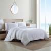 image:imageNautica  Twin Size Comforter Set with Matching ShamLight GreyWhiteDark Grey