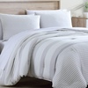 image:imageNautica  Twin Size Comforter Set with Matching ShamLight GreyWhiteDark Grey