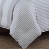 image:imageNautica  Twin Size Comforter Set with Matching ShamLight GreyWhiteDark Grey