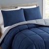image:imageNautica  Twin Size Comforter Set with Matching ShamLongdale Stripe Navy