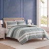 image:imageNautica  Twin Size Comforter Set with Matching ShamProspect Harbor Green