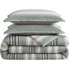 image:imageNautica  Twin Size Comforter Set with Matching ShamProspect Harbor Green