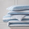 image:imageNautica  Twin Size Comforter Set with Matching ShamRiverside StripeTayleur Stripe Blue
