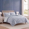 image:imageNautica  Twin Size Comforter Set with Matching ShamTortola Blue