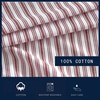 image:imageNautica  Twin Size Fitted Sheet Cotton Percale BeddingColeridge Stripe Red