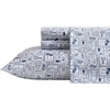 image:imageNautica  Twin Size Sheet Set with Fitted Sheet amp PillowcaseBeach Collage Blue