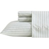 image:imageNautica  Twin Size Sheet Set with Fitted Sheet amp PillowcaseBeasley Stripe Green