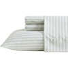 image:imageNautica  Twin Size Sheet Set with Fitted Sheet amp PillowcaseBeasley Stripe Green