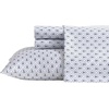 image:imageNautica  Twin Size Sheet Set with Fitted Sheet amp PillowcaseDiamond Anchor Blue